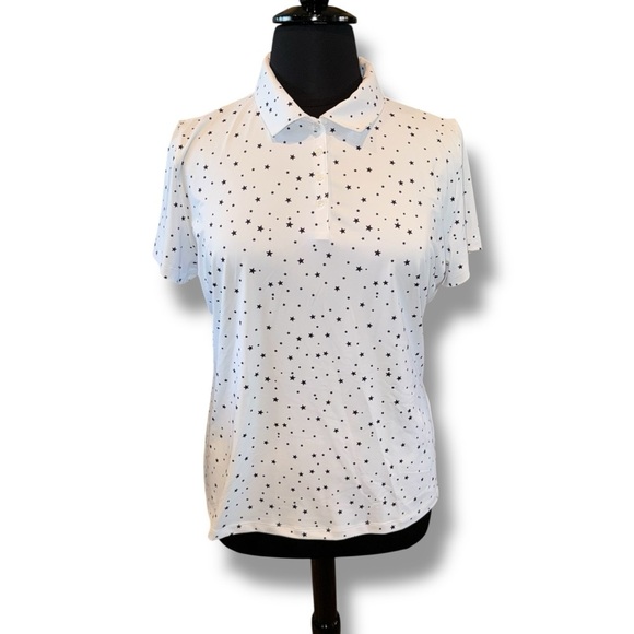 LADY HAGEN Women’s USA Mini Star Golf Polo - XXL Mini Star White - Picture 2 of 12